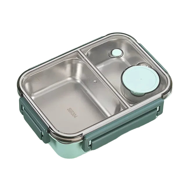 Isoleret bento-madkasse i rustfrit stål til voksne.