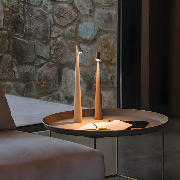 Trådløs LED-bordlampe | Lampe til stue og skrivebord | Moderne batteridrevet bordlampe | VivaLume