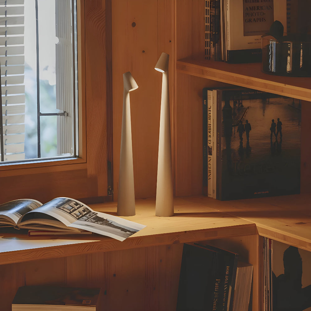 Trådløs LED-bordlampe | Lampe til stue og skrivebord | Moderne batteridrevet bordlampe | VivaLume
