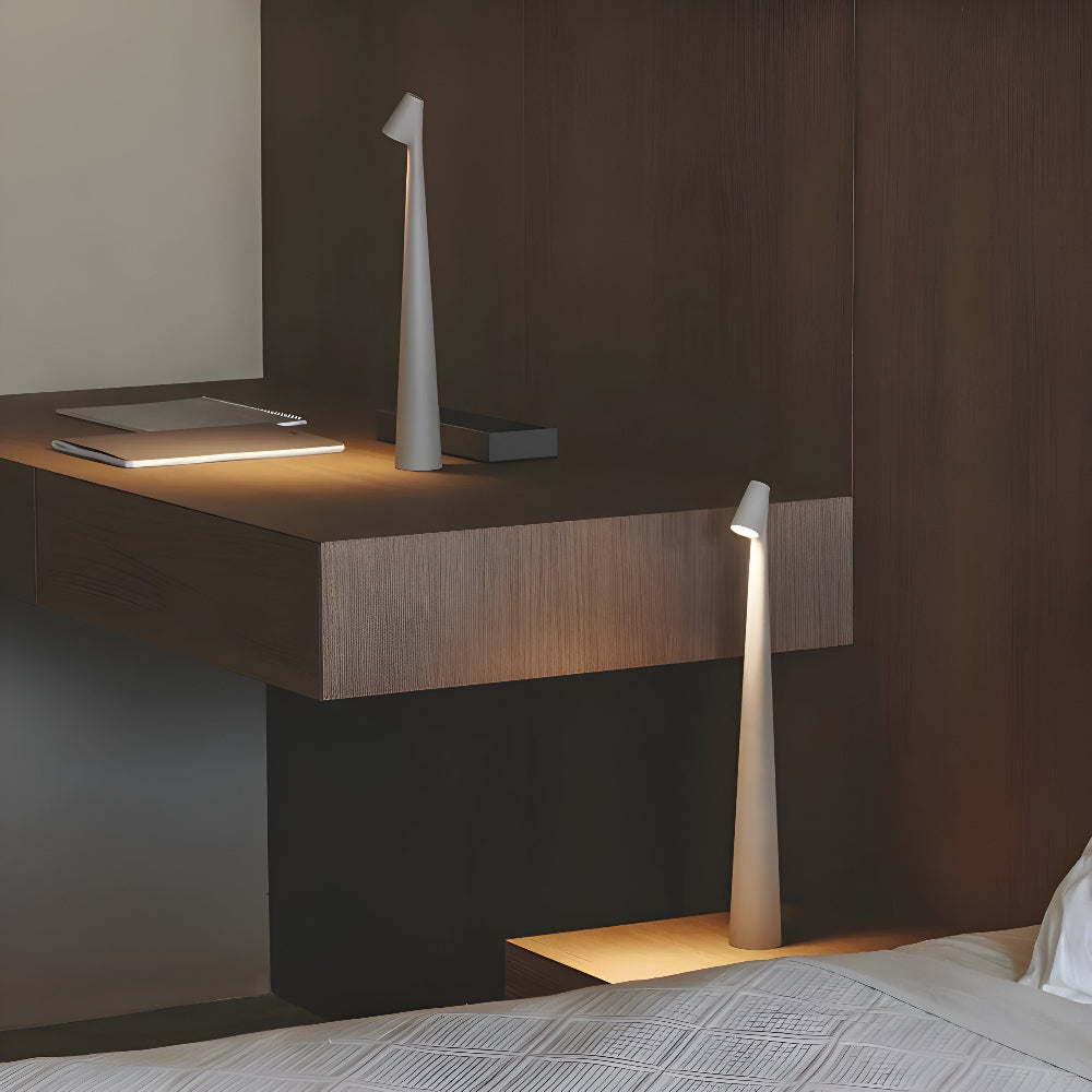 Trådløs LED-bordlampe | Lampe til stue og skrivebord | Moderne batteridrevet bordlampe | VivaLume