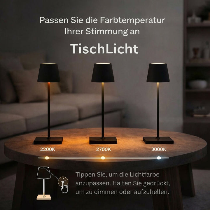 Trådløs bordlampe | Bordlampe med batteri | TavoloLuce