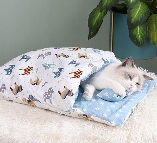 Vinter-sovepose til katte – SnugKitty Frost Magic