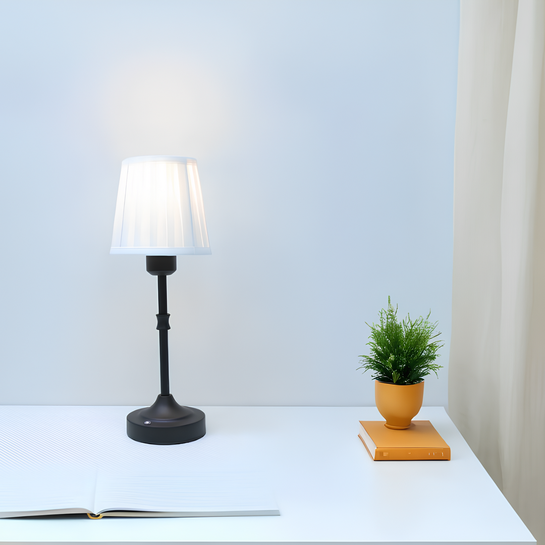 Klassisk bordlampe | Ledningsfri | Med tre lystilstande
