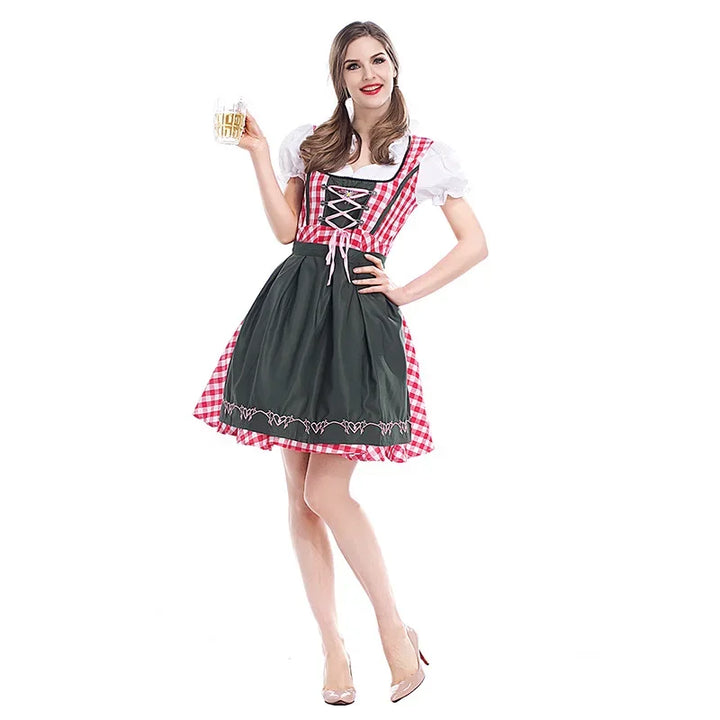 Klassisk dirndlkjolesæt til kvinder til Oktoberfest - Traditional Polyester