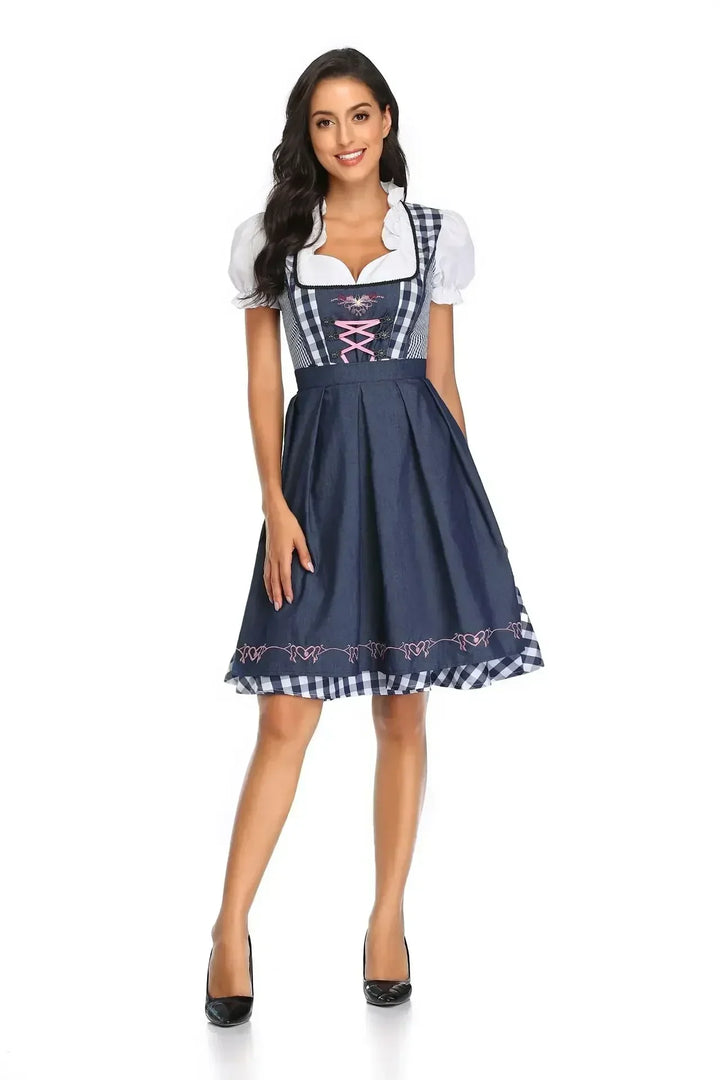 Klassisk dirndlkjolesæt til kvinder til Oktoberfest - Traditional Polyester