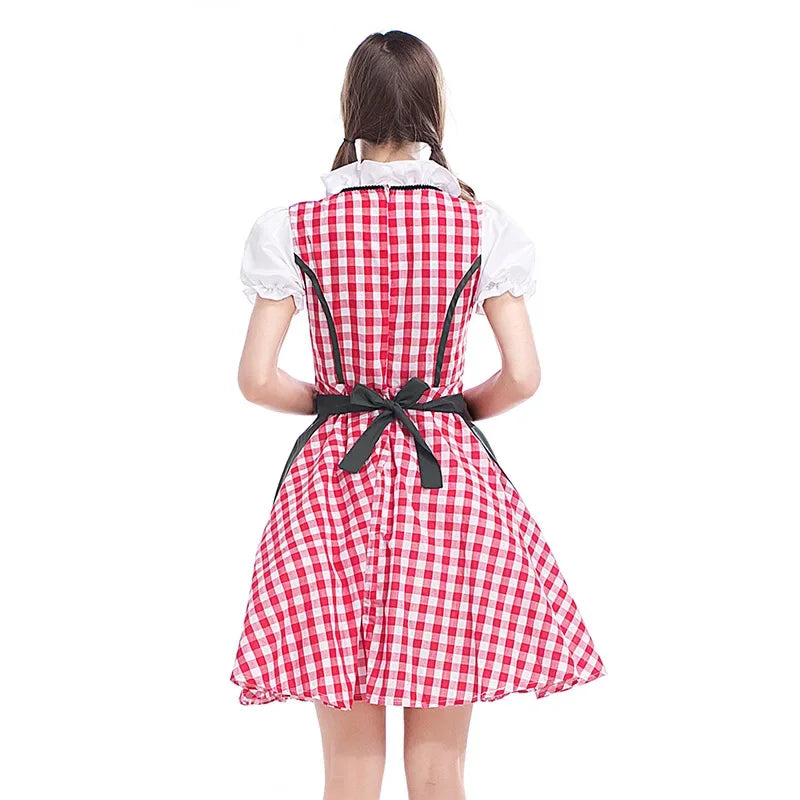 Klassisk dirndlkjolesæt til kvinder til Oktoberfest - Traditional Polyester