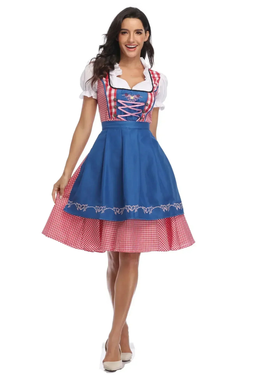 Klassisk dirndlkjolesæt til kvinder til Oktoberfest - Traditional Polyester