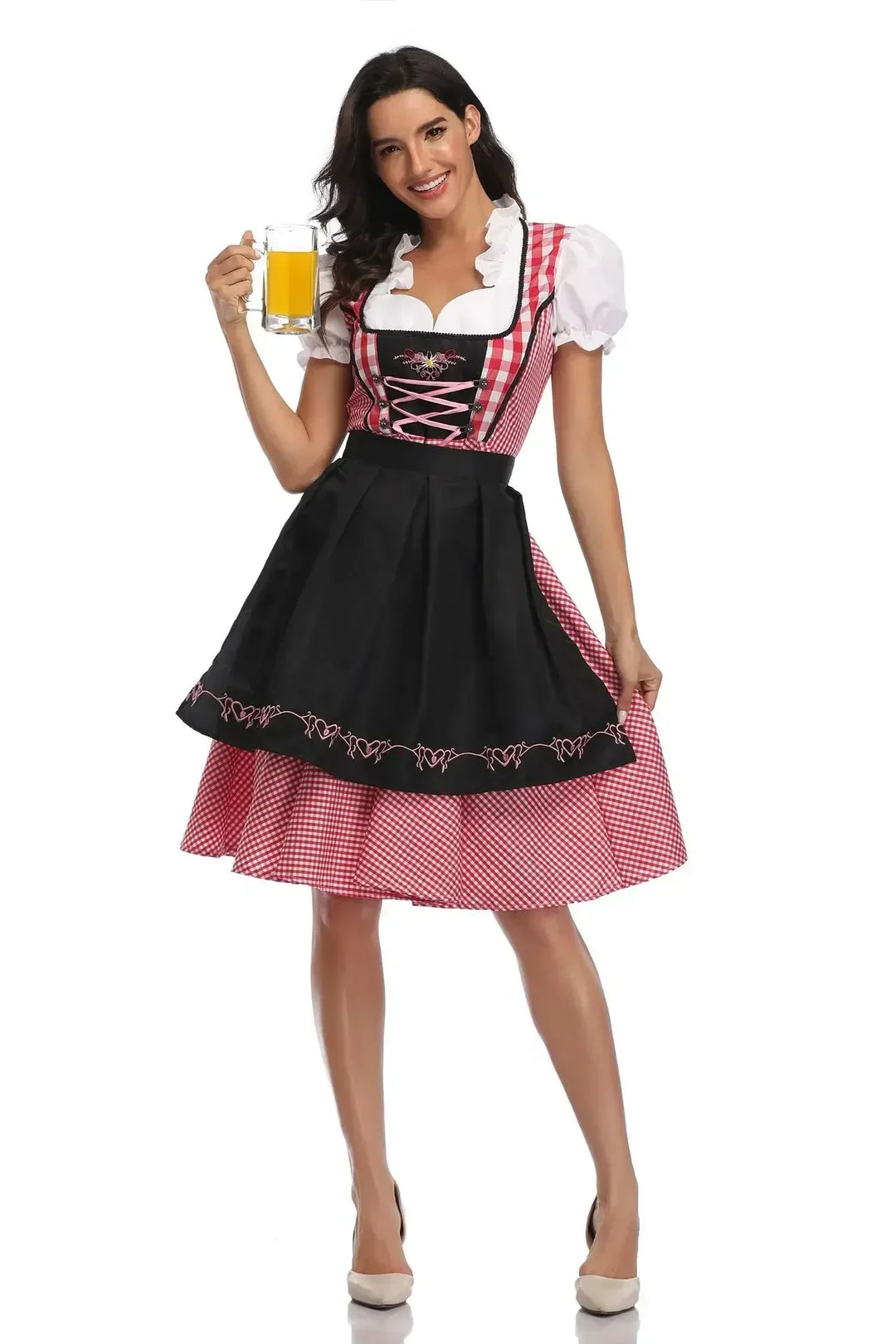 Klassisk dirndlkjolesæt til kvinder til Oktoberfest - Traditional Polyester