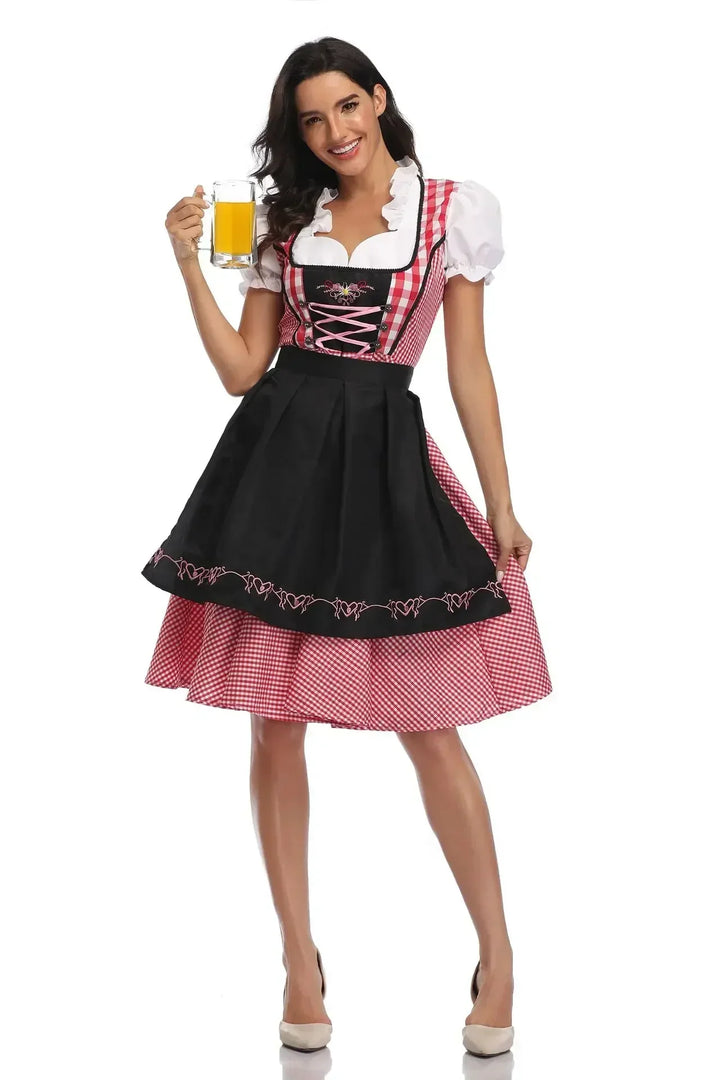 Klassisk dirndlkjolesæt til kvinder til Oktoberfest - Traditional Polyester