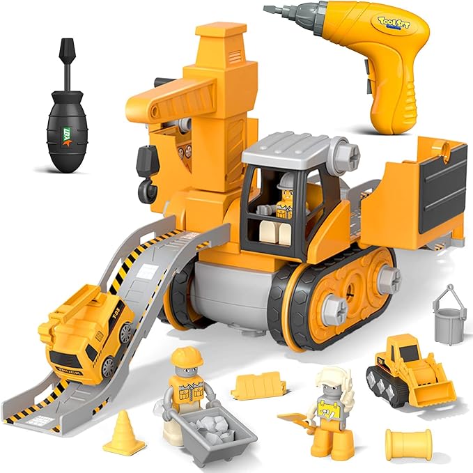 LittleBuilder legesæt - lastbil, gravemaskine & kran