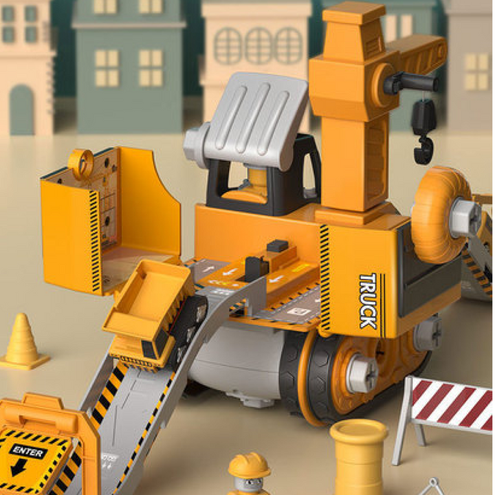 LittleBuilder legesæt - lastbil, gravemaskine & kran