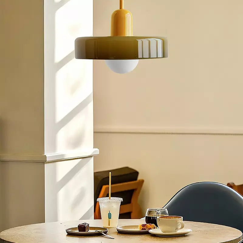 Farverig pendellampe | Bauhaus-stil | Kunstnerisk design