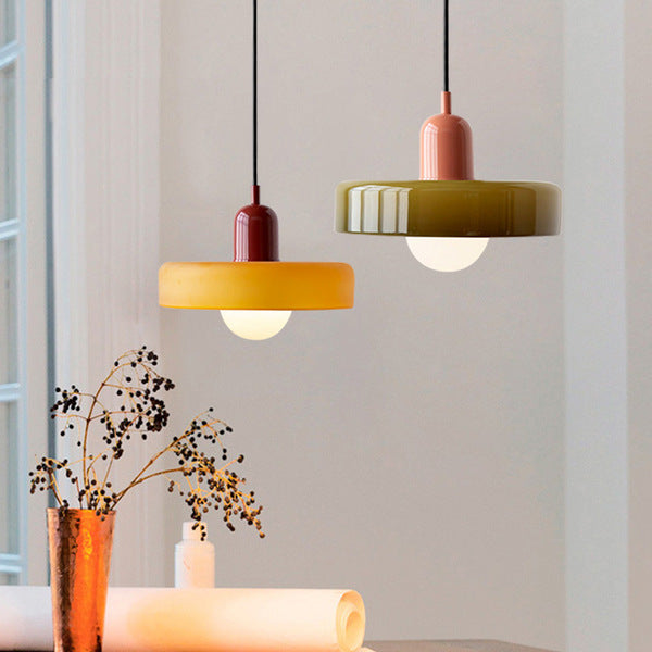 Farverig pendellampe | Bauhaus-stil | Kunstnerisk design