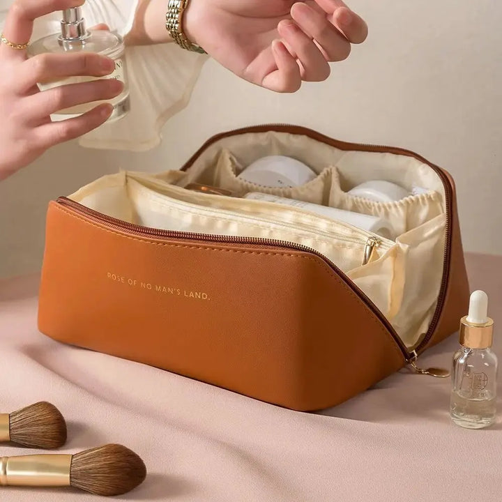 Makeupetui med lynlås – luksuriøs kosmetiktaske til rejser