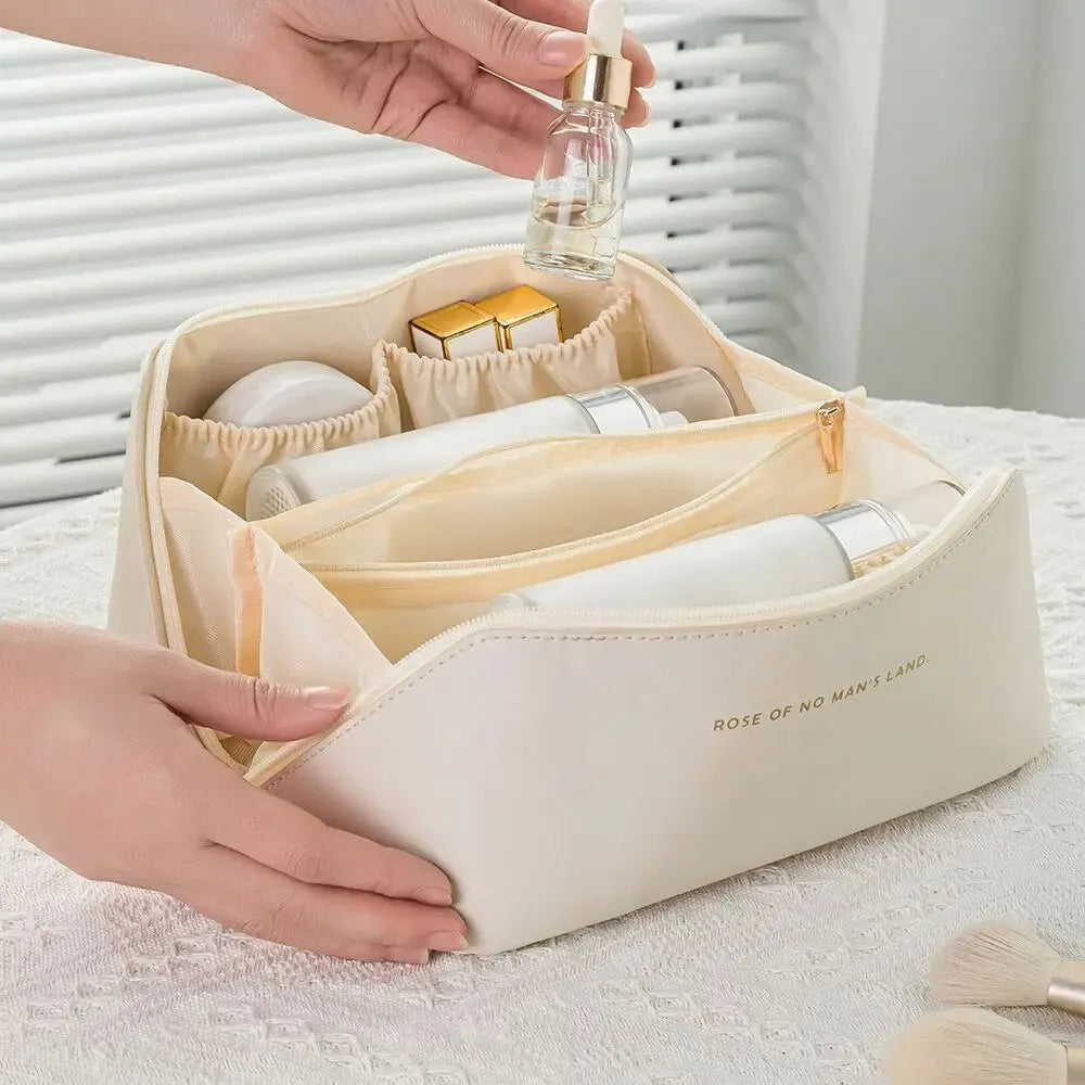Makeupetui med lynlås – luksuriøs kosmetiktaske til rejser