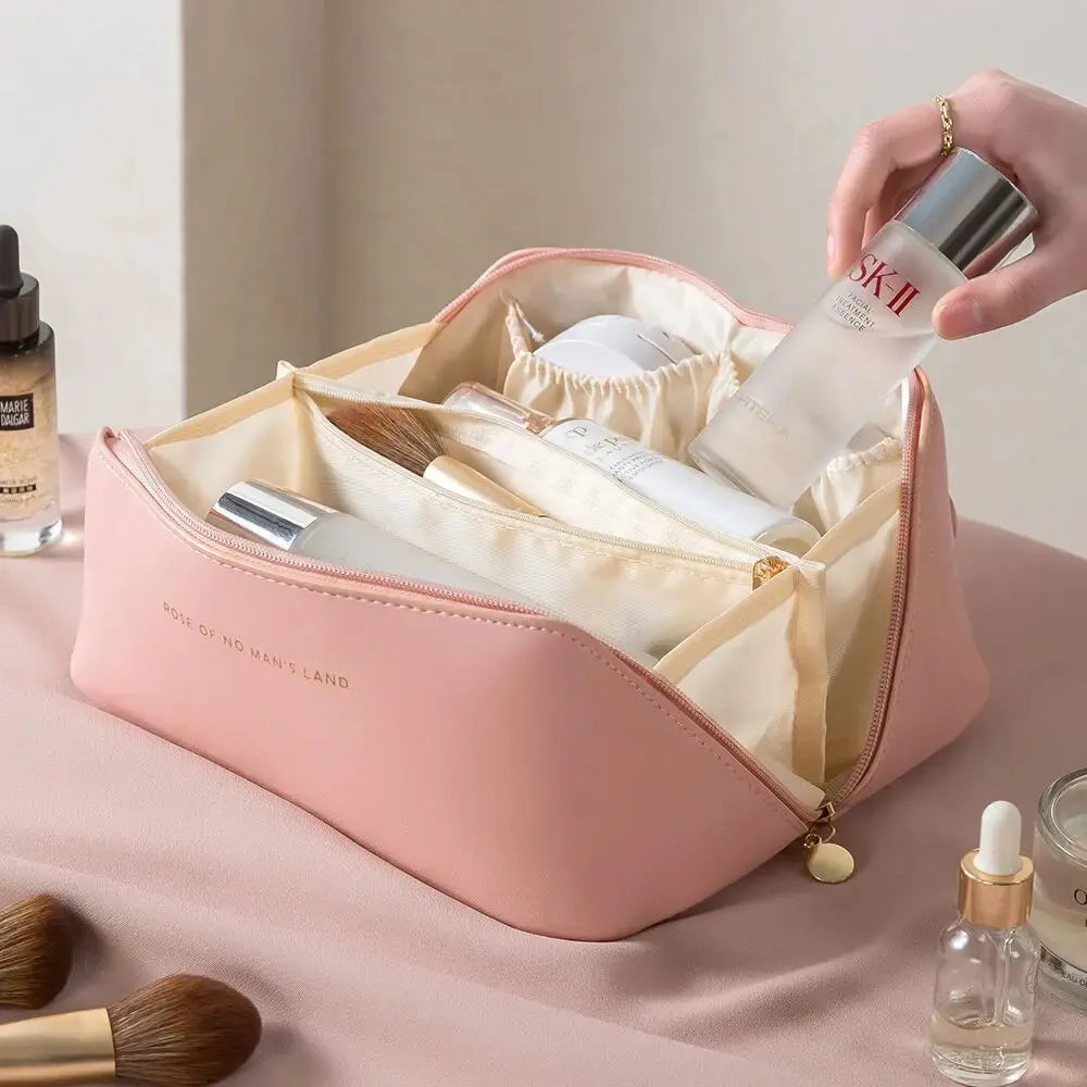 Makeupetui med lynlås – luksuriøs kosmetiktaske til rejser