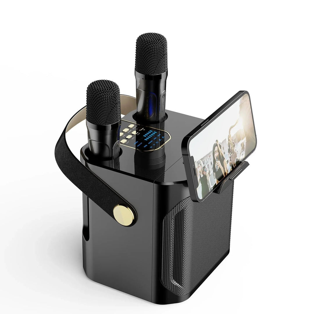 Kraftfuld bærbar karaoke-højttaler med Bluetooth - 360° surround