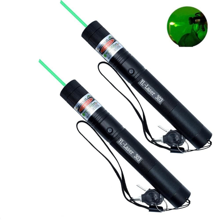 Højtydende laserpointer 303 | Kraftig grøn stråle til lange afstande