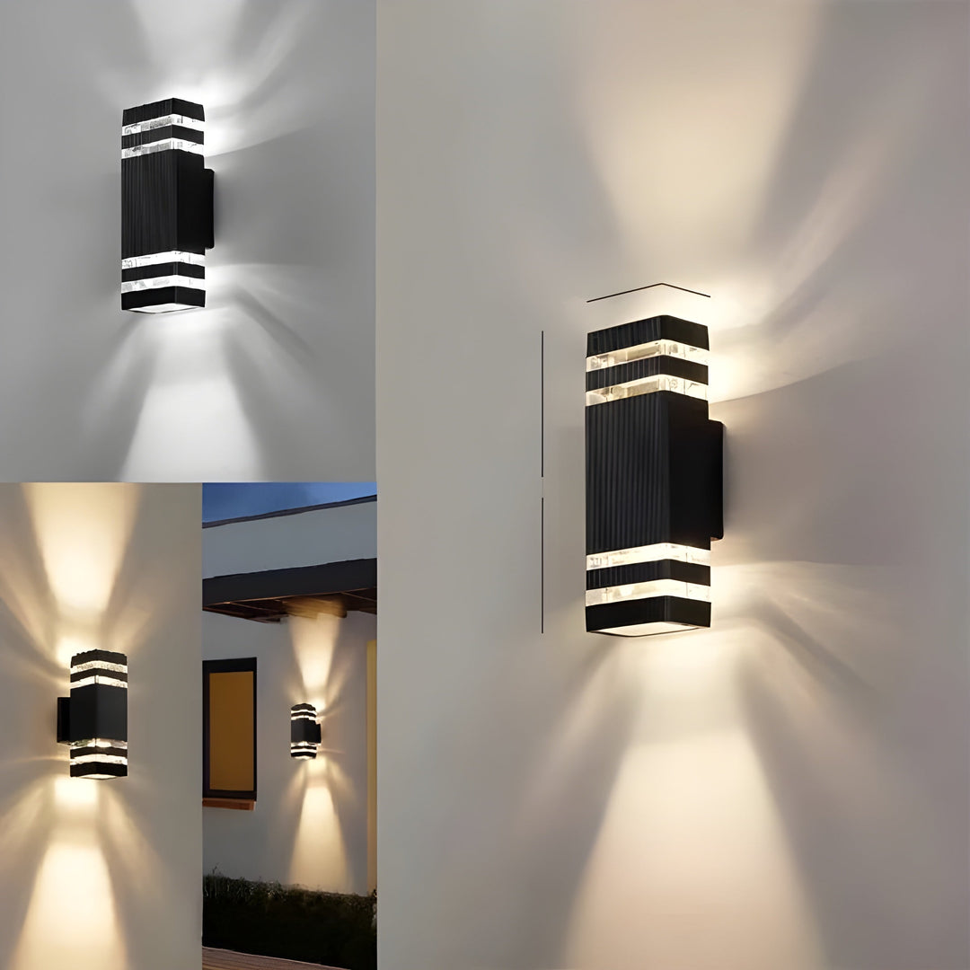 LED-udendørsvæglampe – Moderne op- og nedadlys | Vejrbestandig