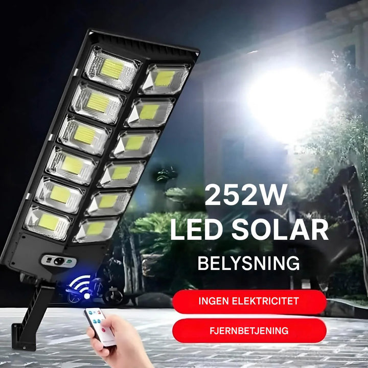 Udendørs LED solcellelampe