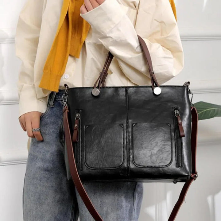 Lievehart skuldertaske i læder | Elegant og holdbar | Justerbar rem