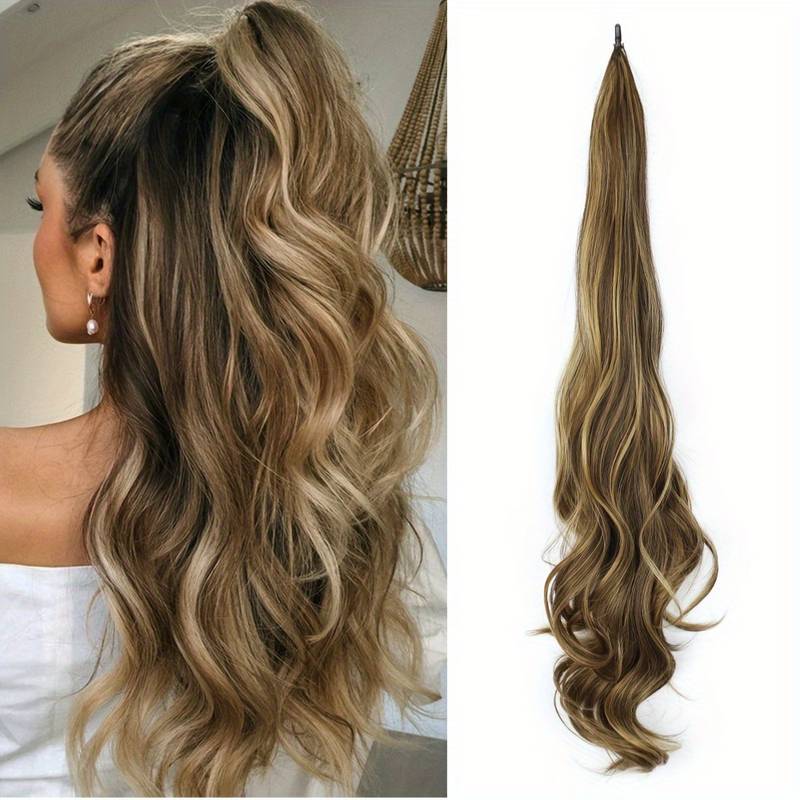 Fleksibel indpakket hestehale til langt og fyldigt hår - Selena