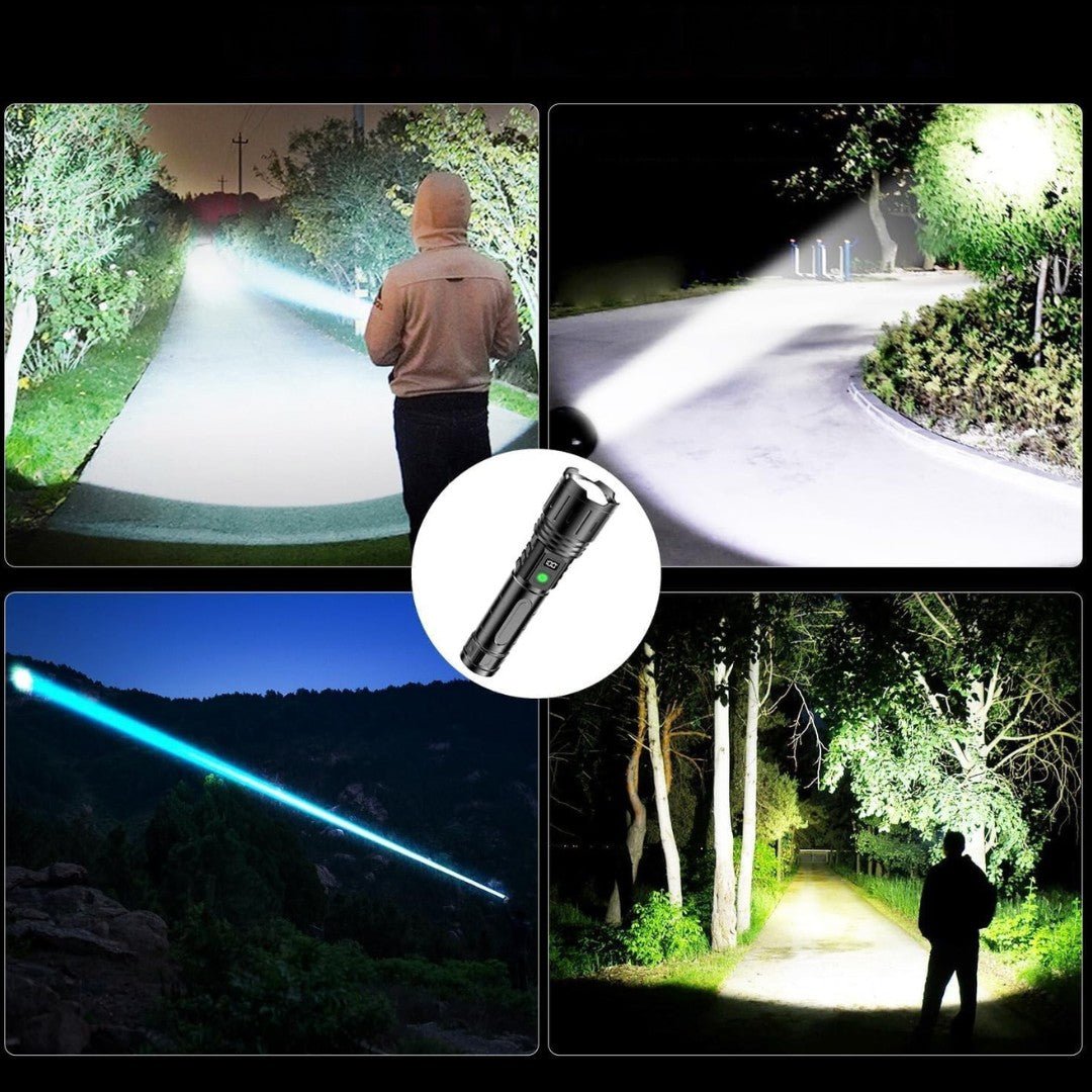 LumaBeam – genopladelig LED-lygte på 100.000 lumen med powerbank