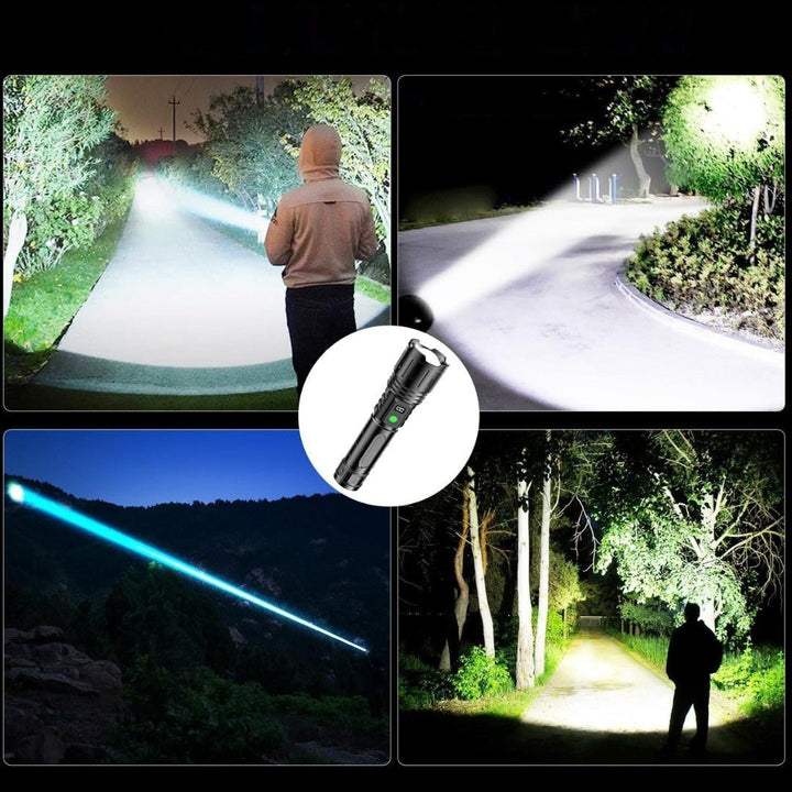 LumaBeam – genopladelig LED-lygte på 100.000 lumen med powerbank
