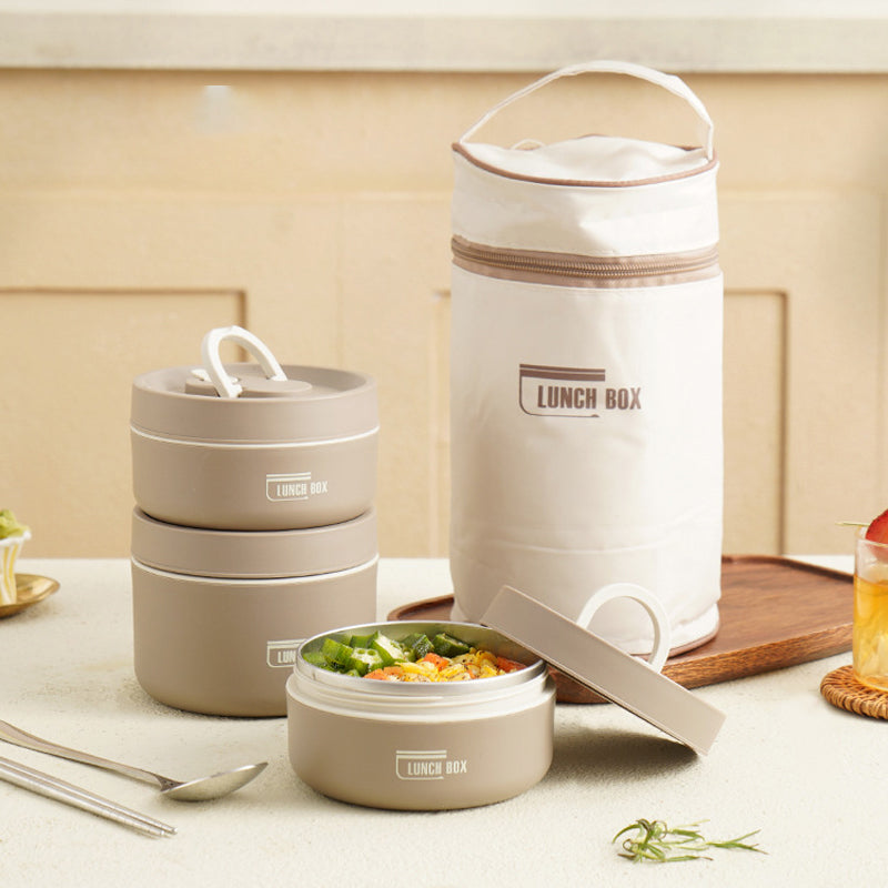 Isoleret madkasse med flere lag med GRATIS bæretaske - ThermoBox