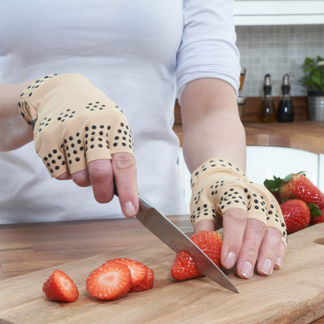 Kompressionsterapihandsker med magneter
