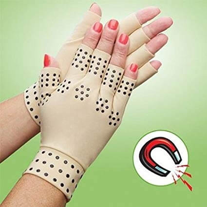 Kompressionsterapihandsker med magneter