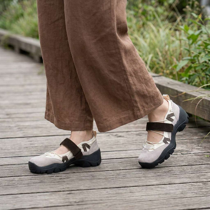 Komfortslippers til damer med burrebånd | Lette slip-on-sko