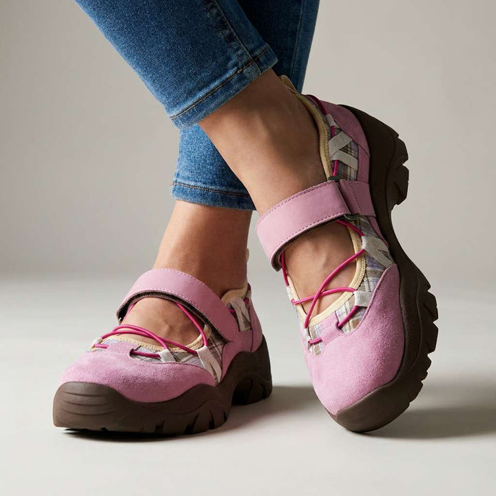 Komfortslippers til damer med burrebånd | Lette slip-on-sko