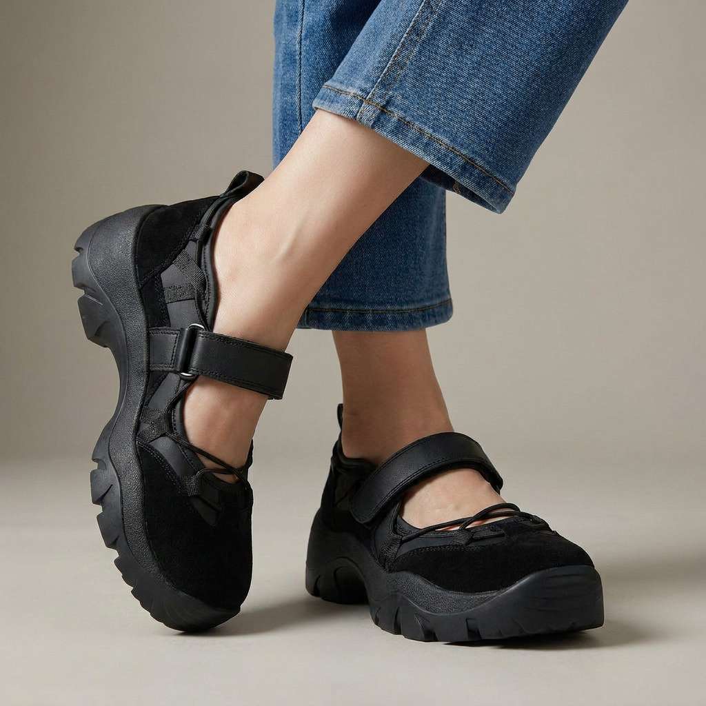Komfortslippers til damer med burrebånd | Lette slip-on-sko