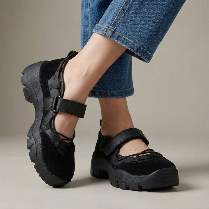 Komfortslippers til damer med burrebånd | Lette slip-on-sko
