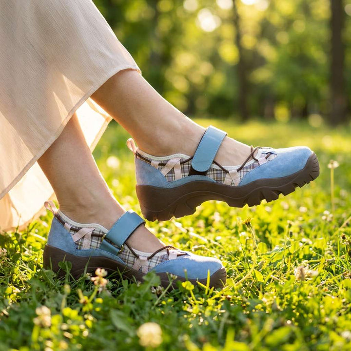 Komfortslippers til damer med burrebånd | Lette slip-on-sko