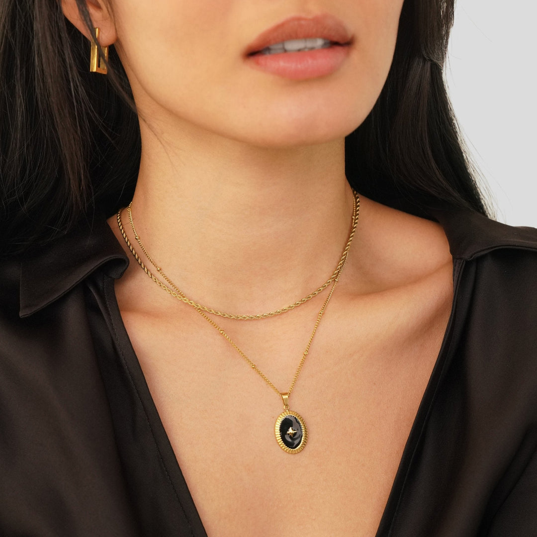 Midnight Star Onyx Halskæde