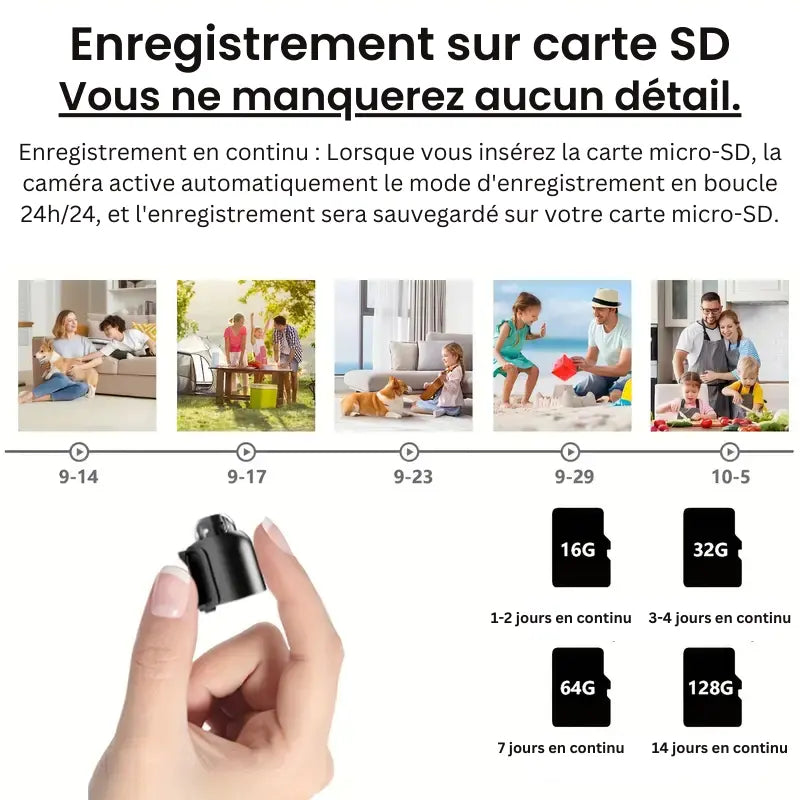 Trådløst mini-spionkamera – sikker HD-overvågning