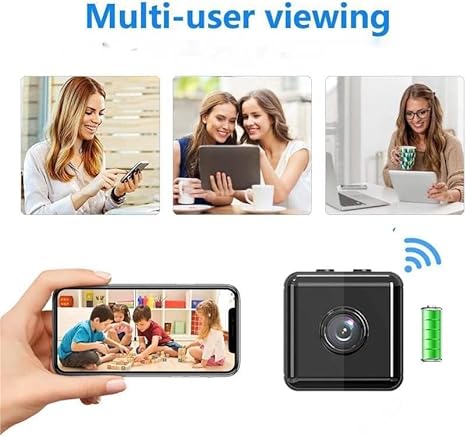 Mini trådløst WiFi-sikkerhedskamera 1080P - appstyring indendørs/udendørs