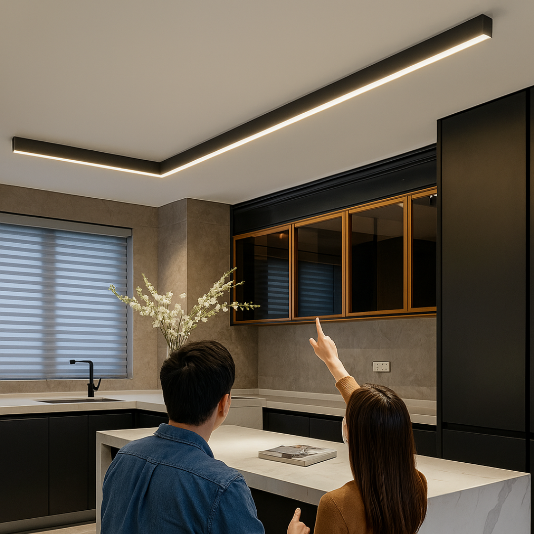 Moderne LED-loftlampe - energibesparende design