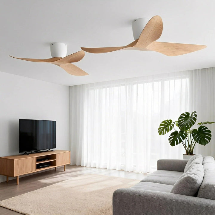 Nelvarn – minimalistisk loftsventilator med vinger