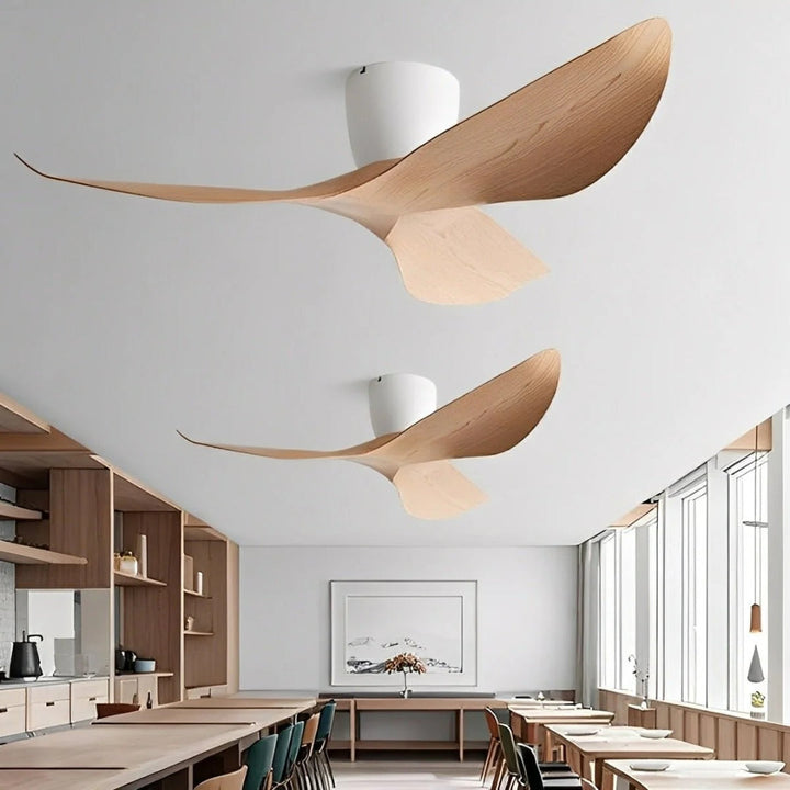 Nelvarn – minimalistisk loftsventilator med vinger