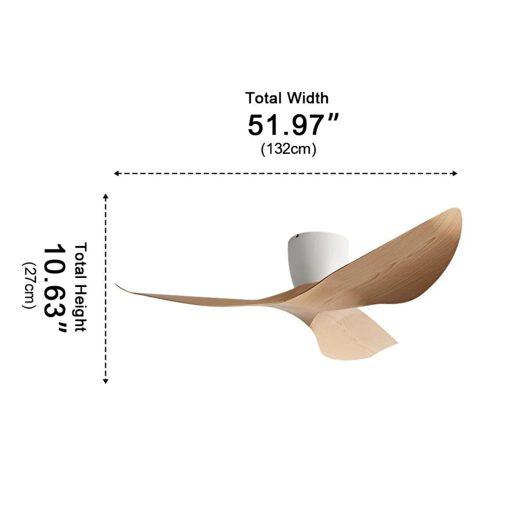 Nelvarn – minimalistisk loftsventilator med vinger