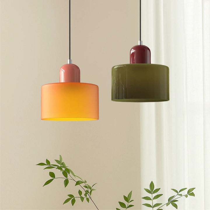 Moderne pendellampe i glas