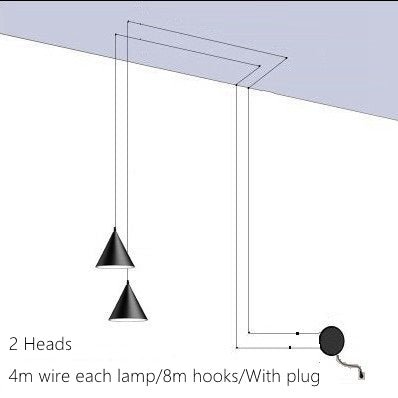 Moderne pendellampe | Minimalistisk metaldesign