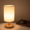 Moderne Trælampe til Natbord | Dæmpbar & Fjernbetjening