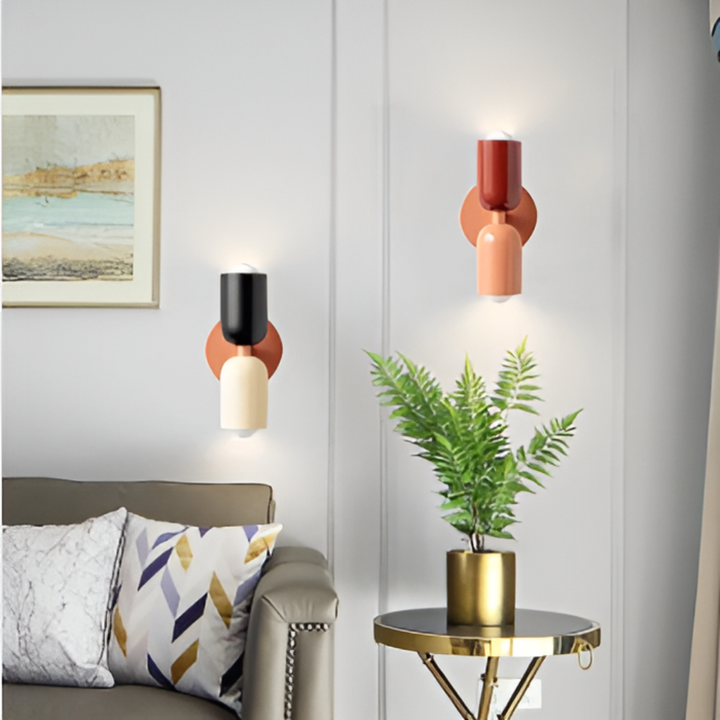 Dobbeltsidet LED-væglampe i nordisk design - moderne belysning til hjemmet