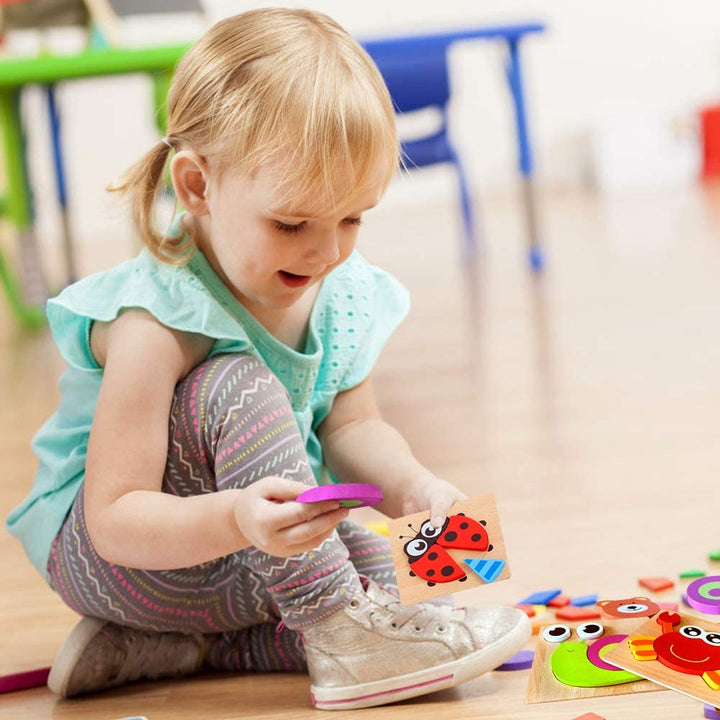 Montessori-puslespil i træ – ColourJoy (køb 1, få 1 gratis)