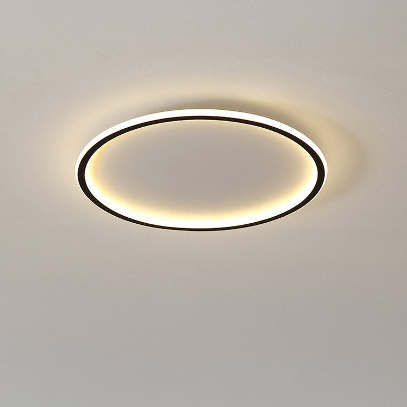 Skandinavisk rund loftlampe med LED-belysning