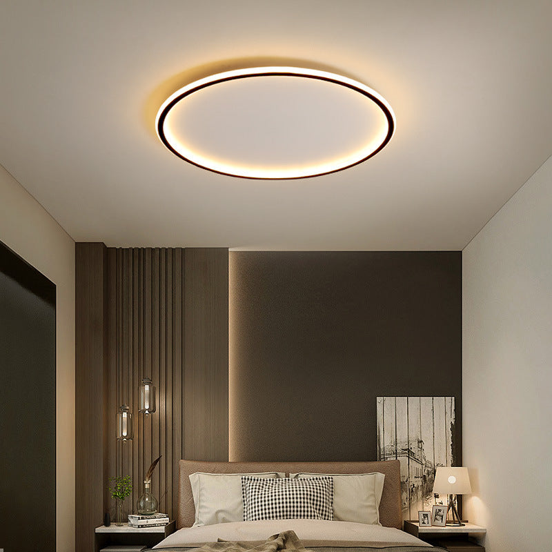 Skandinavisk rund loftlampe med LED-belysning